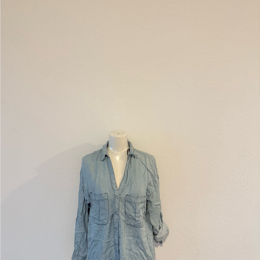 Zara Sky Blue Casual Shirt